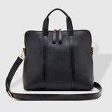 Baby Rhodes Laptop Bag - Black With Gold Hardware