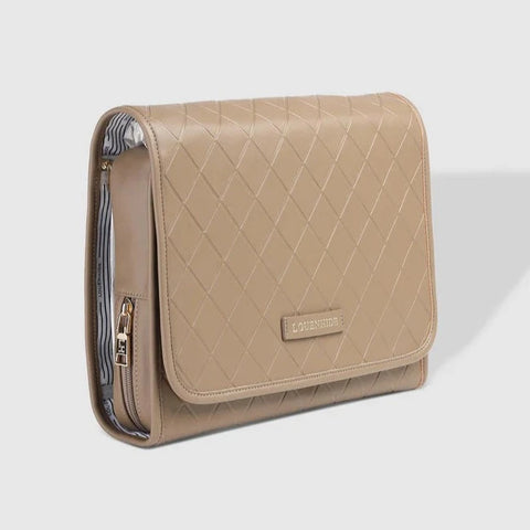 Cleo Cosmetic Case - Taupe
