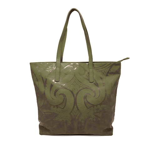 Khandallah Tote by Miriama Grace Smith - Olive