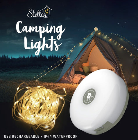 Warm White Camping Lights (10M)