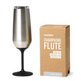 Huski Champagne Flute - Brushed Stainless