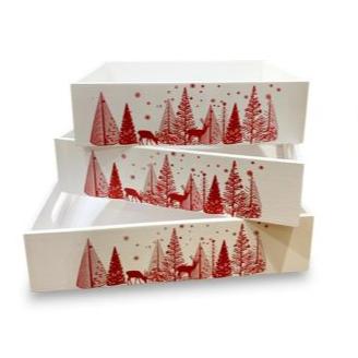 Wooden Christmas Gift Trays