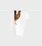 Father Rabbit Rooster Tea Towel