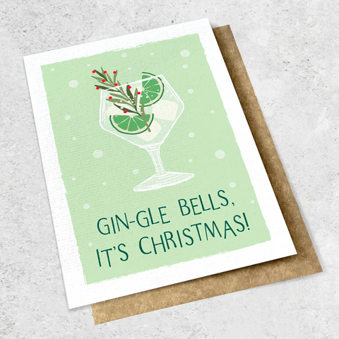 Gin-gle Bells Card