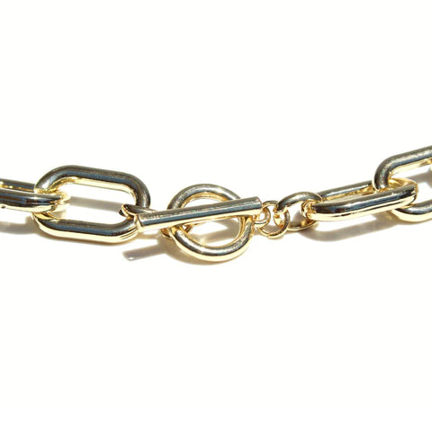 Glamour Chain Link Necklace - Gold