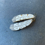 Te Raukura Mirror Gold Large - Earrings