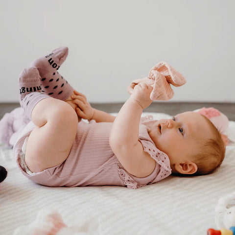 Merino Wool Crew Socks Baby - Thistle