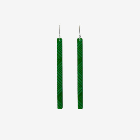 Taniko II Green Clear - Earrings