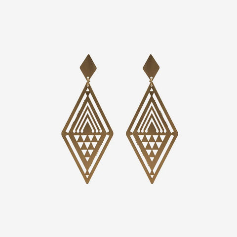 Nga Uara Tino Rangatiratanga Earrings - Gold