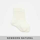 Merino Wool Crew Socks Baby - Pearl