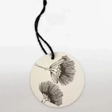 Round Pohutukawa Gift Tag - White