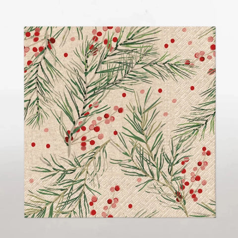 Springs Holly Napkins - 20 Pack
