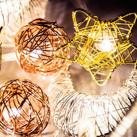 Starry Nights Woven Wire Twinkle Lights