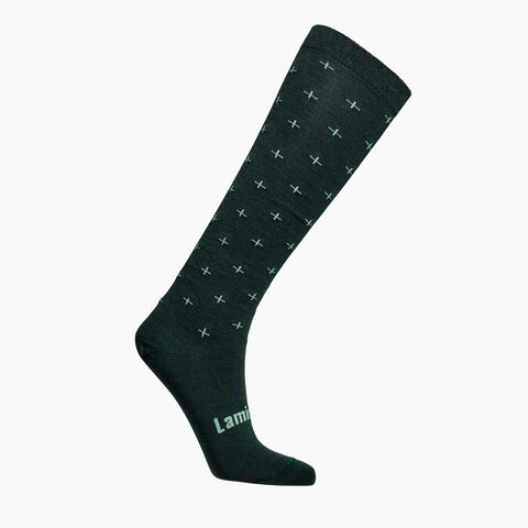 Knee High Merino Wool Socks - Woman - Leaf