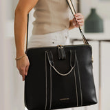 Rhodes Laptop Bag - Black & White