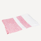 Multi Stripe Tea Towel - Red