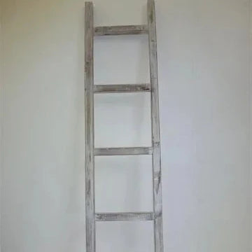 Whitewash Wooden Ladder