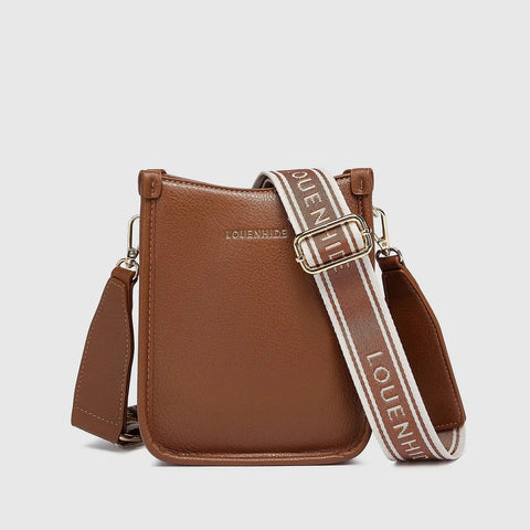 Parker Logo Phone Crossbody Bag - Tan