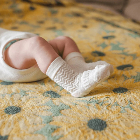 Merino Wool Crew Socks Baby - Pearl