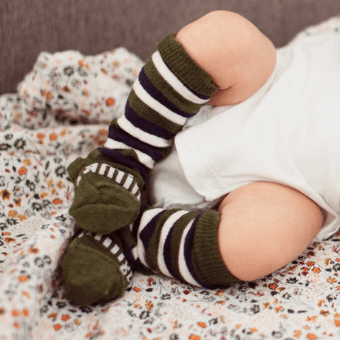 Merino Wool Knee High Socks - Baby - Grover