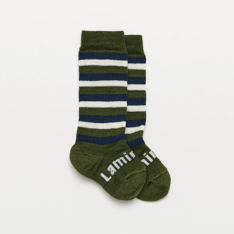 Merino Wool Knee High Socks - Baby - Grover  0 - 3 months