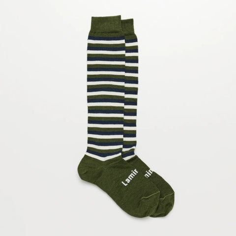 Merino Wool Knee High Socks - Grover - Woman 8 - 11