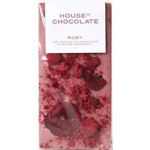 Ruby Plum & Raspberry Chocolate Bar
