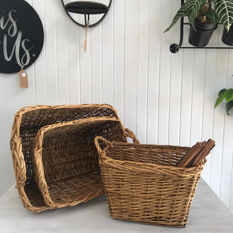 willow rectangular wood baskets wairoa