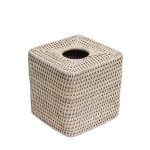 geneva square rattan tissue box