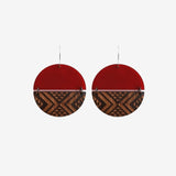 Tāniko Earrings - Red Split