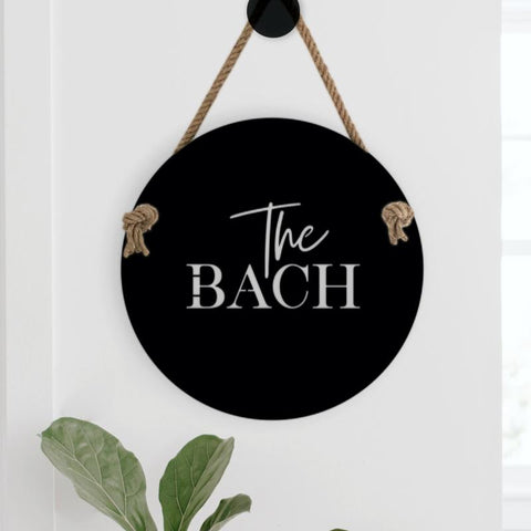 The Bach Metal Sign
