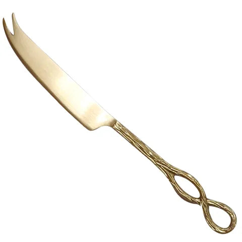 Infinity Cheese Knife - Brushed Gold
