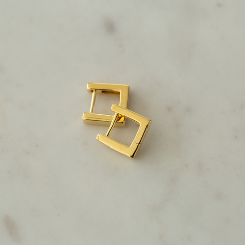 So Square Gold Huggies by Sophie