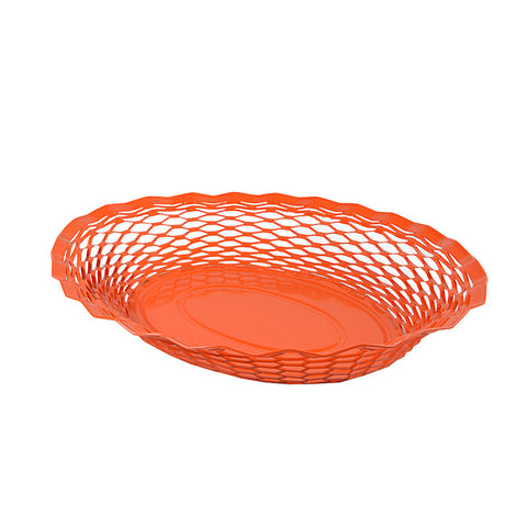 French Metal Basket - Orange Large